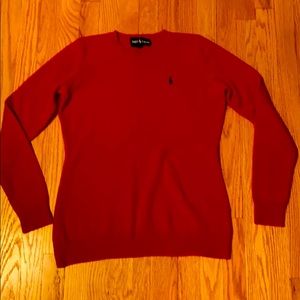Red Cashmere Ralph Lauren Sweater